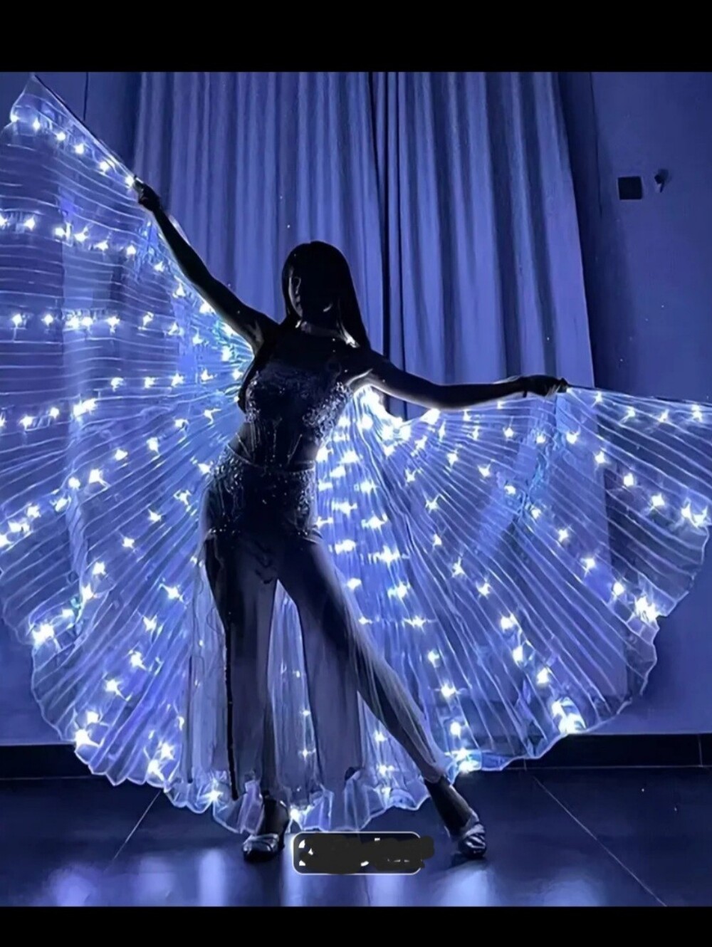 NEW LED ANGEL WINGS Abdominal Dance Wings, Lights It Is White Or MULTI COLOR!!! - Picture 4 of 16